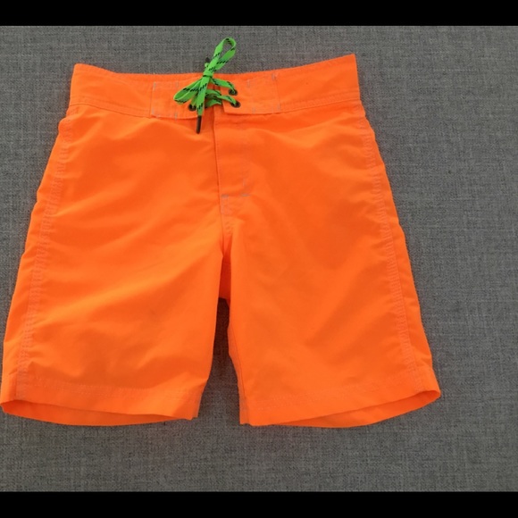 orange boy short swimwear